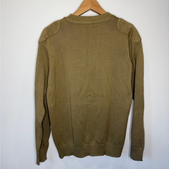 Uni Style Image Men’s Brown Cotton V-Neck Knit Sweater (XXL) - Picture 5 of 7